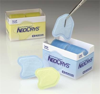 NeoDrys Original Saliva Absorbent Cotton Roll Substitute, Small, Yellow, 50/Pk, DYS thumbnail 15