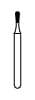 NTI Diamond Bur, FG, Pear, #C830-010, 1.0 mm, Coarse, Green, 5/Pk, C830-010 thumbnail 8