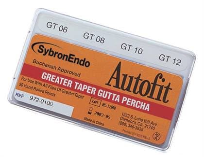 Kerr AutoFit GT Greater Taper Gutta Percha Points, 0.10 Taper, Size #10, 50/Pk, 972-0104 thumbnail 13