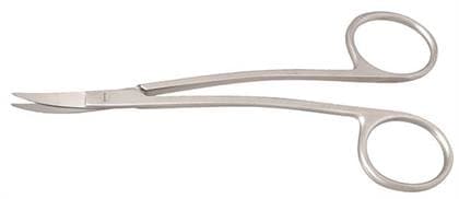 Nordent 314 LaGrange Surgical Scissors, Curved, One Serrated Blade, Stainless Steel, 4-1/2" (115 mm) thumbnail 3