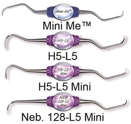 PDT Cruise Line Anterior Scaler Nebraska N128-L5 Mini, Double End, Purple Resin Handle, R093 thumbnail 7