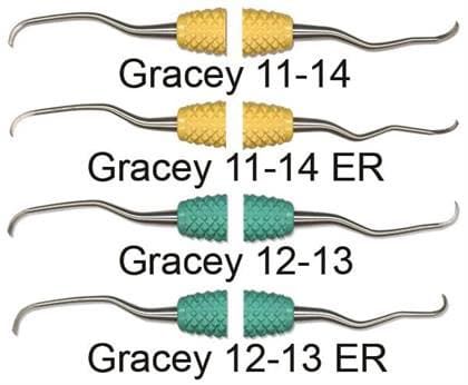 PDT Amazing Gracey Curette, Double-Ended, 11/14, Quadrant Specific, Yellow Resin Handle, 1/Pk, R034 thumbnail 10