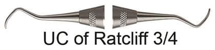 Hu-Friedy Universal Curette 3/4 Ratcliff, Double-Ended, #8 ResinEight Handle, SUCR3/48 thumbnail 4