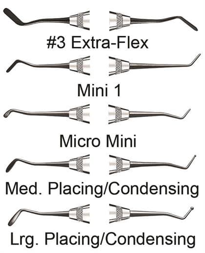 Hu-Friedy XTS Placing/Condensing Composite Instrument, Medium, #6S Smooth Satin Steel Handle, Double-Ended, 1/Pk, TNCIPCM thumbnail 6