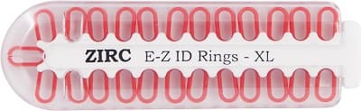 Zirc E-Z ID Rings XL, Neon Green, Instrument Color-Coding Rings, 25/Pk, 70Z000P thumbnail 3