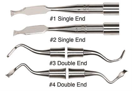 Hu-Friedy #1 Ochsenbein SE Chisel, #524 Round Handle, Single End, Stainless Steel, CO1 thumbnail 4
