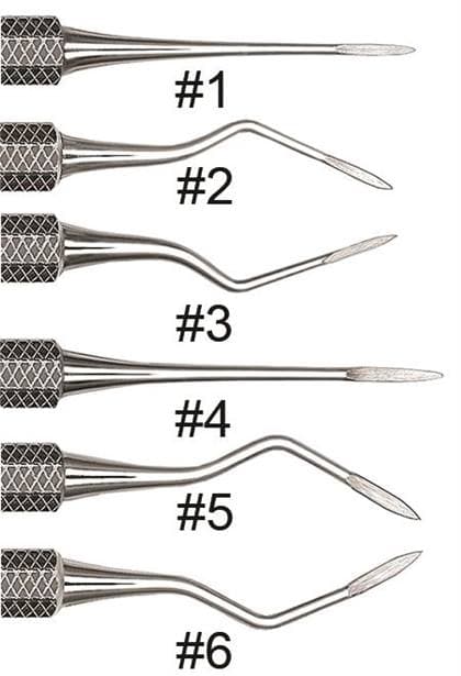Hu-Friedy Root Tip Pick #6 West, Single End, #1 Octagon Handle, EW6 thumbnail 4