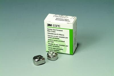 3M ESPE Stainless Steel Permanent Molar Crown, Size 6LL5, Lower Left First Permanent Molar, 5/Box, 6-LL-5 thumbnail 15