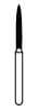 NTI Diamond Bur, FG, Flame, #863-012, 1.2 mm, Coarse, Green, 5/Pk, C863-012 thumbnail 13