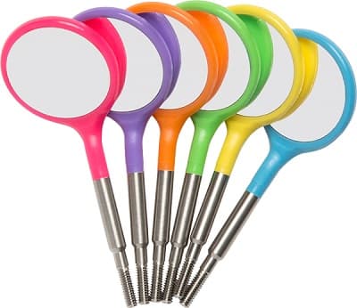 #5 Crystal HD® Neon Blue Resin Mouth Mirror Screw-On Heads (Cone Socket), 12/Pk, 50Z372N thumbnail 14