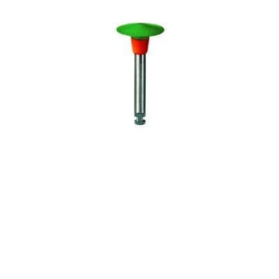 Meisinger 9746G-100 RA Green/Orange Diamond Polisher, Knife Edge, Coarse, 10.0 mm, 2/Pk thumbnail 9