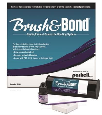 Brush & Bond Self-Etch Dentin/Enamel Composite Bonding Agent Kit, 3 mL Liquid, Mixing Well, 100 Standard Activator Brushes, S284 thumbnail 21