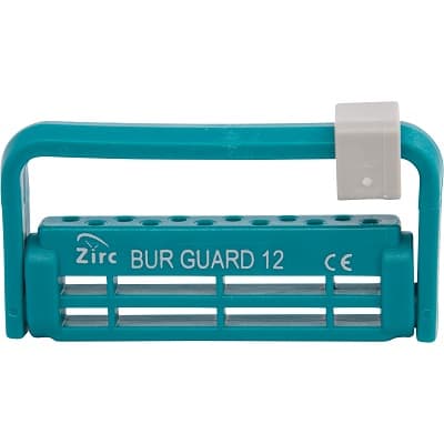 Zirc Steri-Bur Guard, 12-Hole, Teal, Autoclavable Bur Block, 50Z406J, 1/Pk thumbnail 7