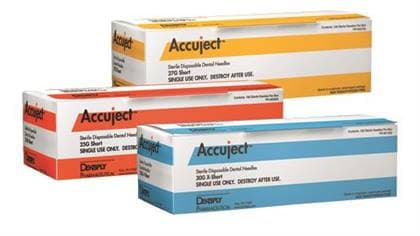Accuject Disposable Dental Needles, Plastic Hub, 25 Gauge Long (32mm), Sterile, Orange, 100/Box, 900605 thumbnail 18