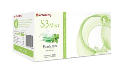 Cranberry S3 Mint Earloop Face Mask, ASTM Level 3, Green, One Size Fits Most, 50/Box, S3090G thumbnail 9