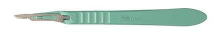 Miltex Sterile Disposable Scalpel, #12 Stainless Steel Blade, Safety Sleeve, 10/Box, 4-412 thumbnail 9