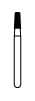 NTI FG Diamond Bur, Medium Grit, Modified Shoulder Taper, #845KR-016, 1.6 mm Head, 4.0 mm Length, Friction Grip, 5/Pkg thumbnail 6