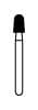 NTI Diamond Bur, FG, Round End Taper, #849-025 / SC849, Super Coarse, Black, 2.5 mm Head Diameter, 5/Pk, SC849-025 thumbnail 8