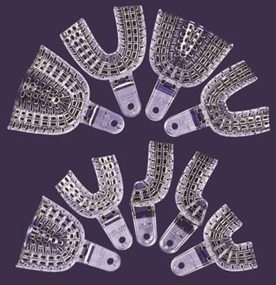 President Disposable Impression Trays, #5 Small Upper, Clear Perforated Plastic, 12/Pk, C6905 thumbnail 15