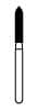 NTI FG Diamond Bur, Coarse, Beveled Cylinder, #878-016, 1.6 mm Diameter, 8.0 mm Length, Green, 5/Pk thumbnail 5