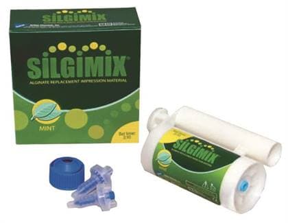 Silgimix Alginate Replacement VPS Impression Material, Bulk Pack, 4 x 380 mL Cartridges, Mint, Fast Set, 79015 thumbnail 5