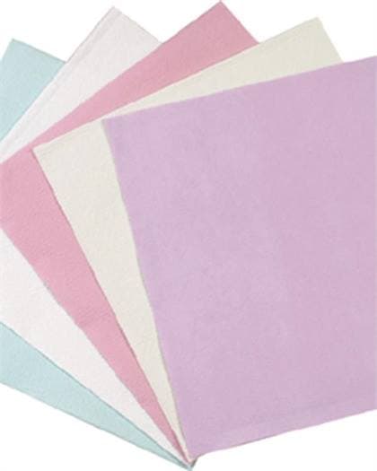 Crosstex Polycoated Headrest Covers, Standard, 10" x 10", Dusty Rose, 500/Case, L0DR thumbnail 2