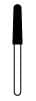 NTI Diamond Bur, Friction Grip (FG), Coarse, Round End Taper, #850-023, 5/Pkg, C850-023 thumbnail 6