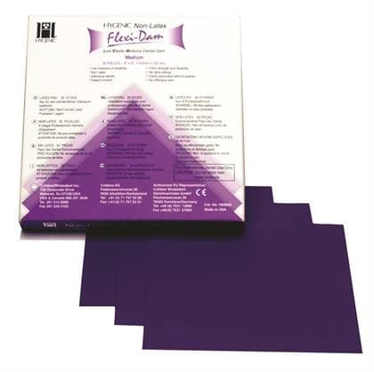 Hygenic Flexi-Dam Non-Latex Dental Dam, 6" x 6", Medium, Purple, 30/Box, H09945 thumbnail 17