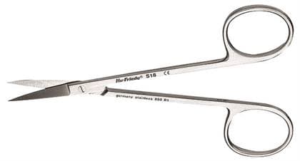 Hu-Friedy S18 Iris Scissors, Curved/Delicate, #18, 4-1/2" (11.5 cm), Stainless Steel, 1/Pk thumbnail 8
