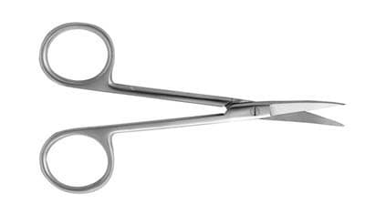 J&J Instruments Wagner Surgical Scissors, 4.75" Curved, One Serrated Blade, Stainless Steel, 12-345 thumbnail 3