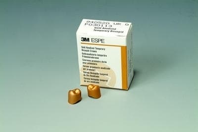 3M Gold Anodized Temporary Bicuspid Crowns, Lower Right First Bicuspid, Size 5, 5/Box, 940545 thumbnail 6