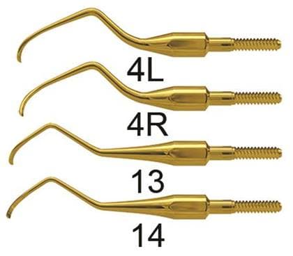 XP SQUARED Technology Quik-Tip Universal Curette Tip, #14 Columbia, Cone Socket, 100% USA 440A Stainless Steel, Each thumbnail 7