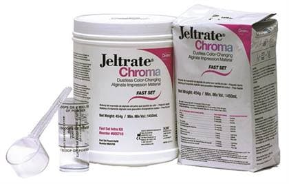 Jeltrate Chroma Dustless Color-Changing Alginate Impression Material, Fast Set, Spearmint, 1 lb (454 g) Pouch, 605700 thumbnail 12