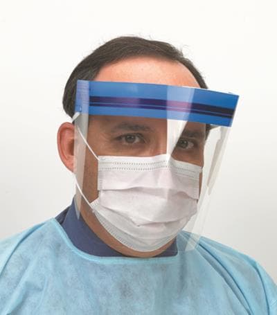 Crosstex Disposable Face Shield, 3/4 Length 7", Clear, Anti-Fog, Latex-Free, 24/Box, GCSS thumbnail 7
