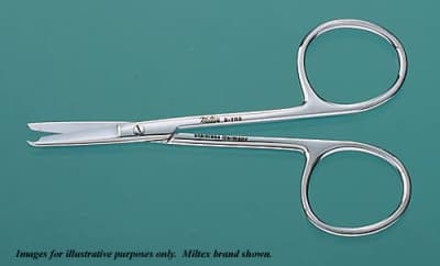 Miltex Vantage Spencer Stitch Scissors, Straight, Blunt Tip, Suture Hook, Stainless Steel, 3-1/2" thumbnail 4