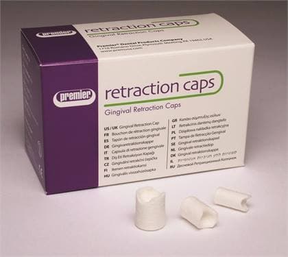 Premier Traxodent Retraction Caps, Size #5 Large, Anatomic Formed Cotton, 60/Pk, 9048255 thumbnail 12