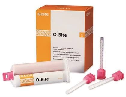 O-Bite VPS Bite Registration Material, Fast Set, Orange, Intro/Refill Kit, 4 x 50 ml Cartridges + 15 Automix Tips, 999765 thumbnail 8