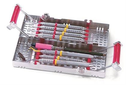 Hu-Friedy IMS Signature Series Double-Decker Cassette, 8-Instrument Capacity, 3" x 8" x 1.5", Red, IM9080 thumbnail 4