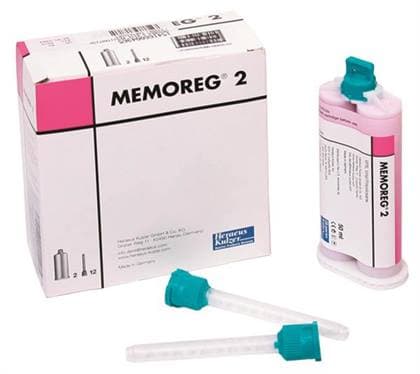 Memoreg 2 Bite Registration Material, Opaque Pink, Fast Set, 2 x 50 mL Cartridges with 12 Mixing Tips, 50035517 thumbnail 7