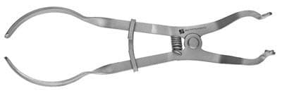 J&J Instruments IV-Type Rubber Dam Clamp Forceps, Ivory, Stainless Steel, 11-575, Each thumbnail 6