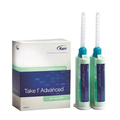 Kerr Take 1 Advanced VPS Bite Registration Material, 2 x 50 mL Cartridges with 6 Mixing Tips, Refill, #33975 thumbnail 12