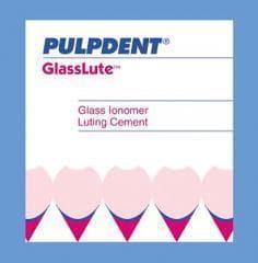 GlassLute™ Glass Ionomer Luting Cement Universal Kit, 30g Powder, 15mL Liquid, Scoop & Mixing Pad, Pulpdent thumbnail 3