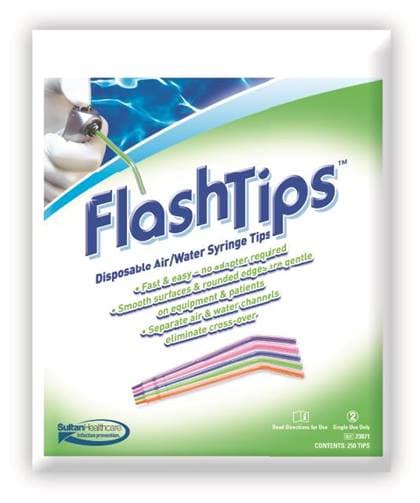 FlashTips Disposable Air/Water Syringe Tips, Assorted Colors, 1200/Pk, 23075 thumbnail 4
