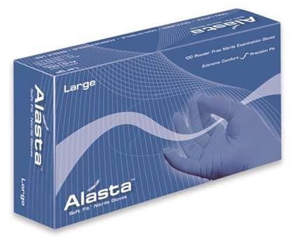 Alasta Soft Fit Nitrile Examination Gloves, Powder-Free, Non-Sterile, Extra Large, Violet Blue, 100/Box, ALS100XL thumbnail 16
