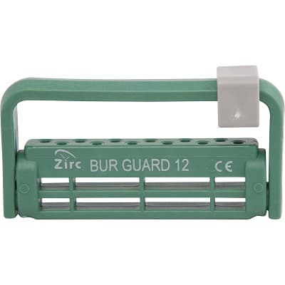 Zirc Steri-Bur Guard 12-Hole Bur Holder, Green, Adjustable, Autoclavable, 50Z406D, 1/Pk thumbnail 8