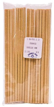 Grobet Pegwood Bite Sticks, Orangewood, Round, 2.0mm, 20/Pkg, 23.300 thumbnail 4