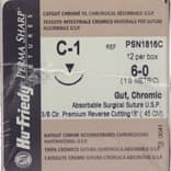 Hu-Friedy Perma Sharp Chromic Gut Suture, 6-0, C-1 Needle, 3/8 Circle Premium Reverse Cutting, 18", 12/Box, PSN1816C thumbnail 10