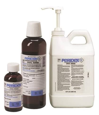 3M Peridex Chlorhexidine Gluconate 0.12% Oral Rinse, Herbal Mint, 16 oz Bottle, 12132 thumbnail 9