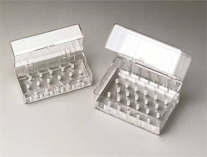 Palmero Plexiglass Bur Block, Latch Style, 27-Hole, RA, Clear, with Plastic Box, 1/Pk, 1516ALATCH thumbnail 6