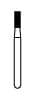 NTI® FG Diamond Bur, Coarse, Flat End Cylinder, #835-014, 1.4 mm Diameter, 4.0 mm Length, Green, 5/Pkg, C835-014 thumbnail 6